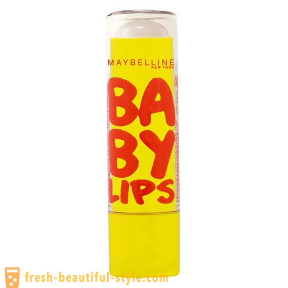Lips Maybelline Baby (gincu, balsam dan bibir gloss): Komposisi, ulasan