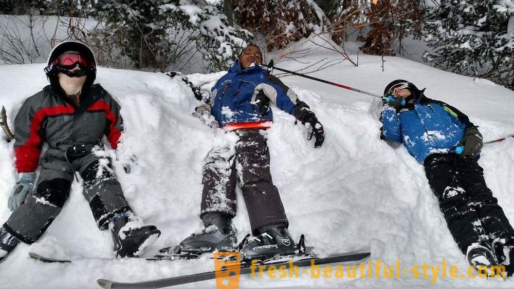 Cara memasang gunung pada ski?