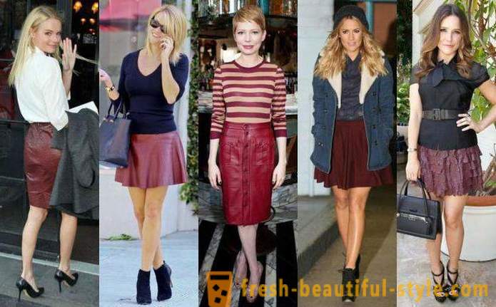 Apa yang memakai dengan merah wain skirt Tips dan gabungan warna