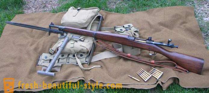 Senjata Amerika Perang Dunia II dan moden. senapang Amerika dan pistol
