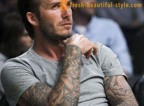 40 tatu Beckham: tafsiran dan lokasi mereka pada badan