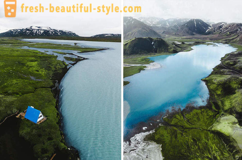 Pandangan Iceland Aerial