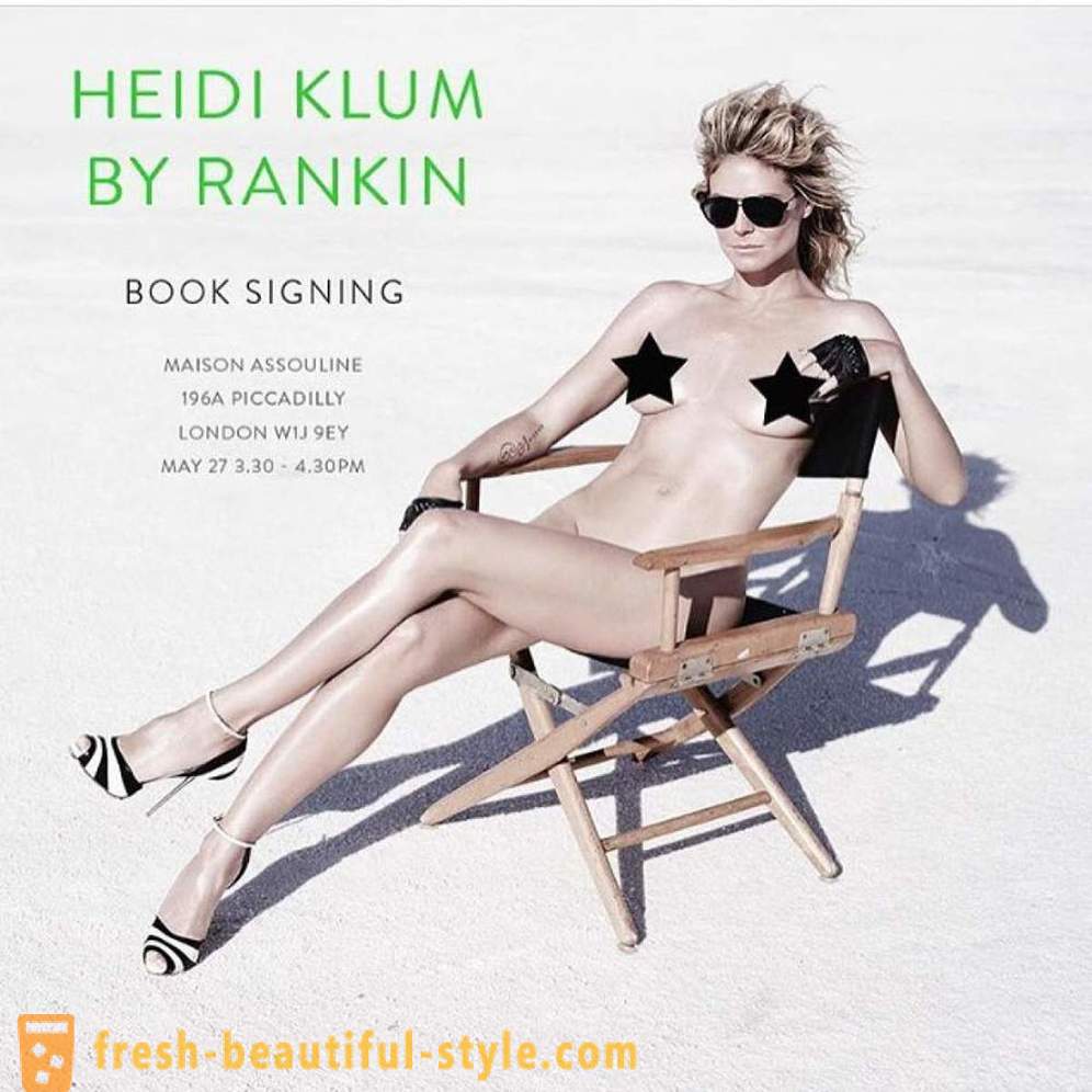 Heidi Klum Kerry untuk photoshoot yang terang