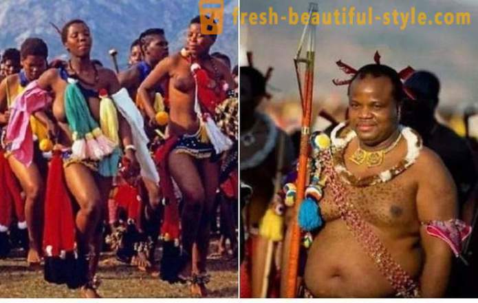 Rotan Holiday dan yang perawan perarakan di Swaziland