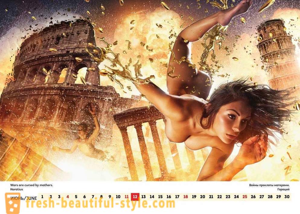 Pemain sandiwara Lucky Lee mengeluarkan kalendar yang erotik, menyeru Rusia ke Amerika dan dunia
