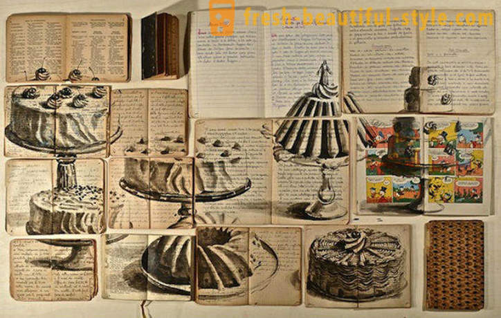 Lukisan pada buku-buku oleh St. Petersburg artis