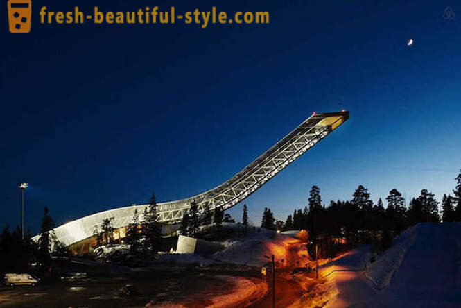 Penthouse menakjubkan pada melompat ski