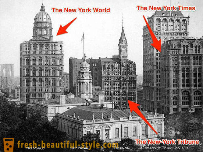 Bangunan lama yang indah di New York, yang tidak lagi wujud