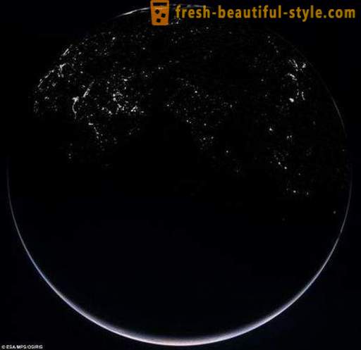 Pemandangan dari orbit ke Bumi
