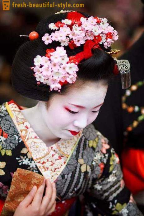 Gaya rambut Jepun untuk perempuan. gaya rambut tradisional Jepun