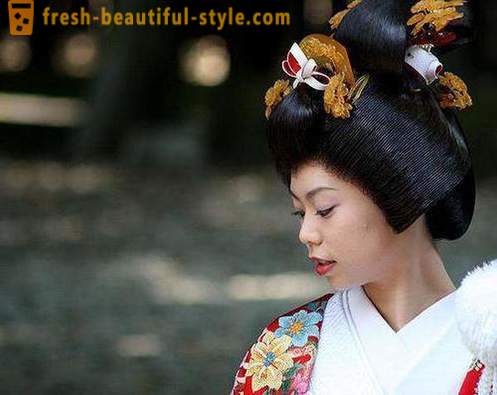 Gaya rambut Jepun untuk perempuan. gaya rambut tradisional Jepun