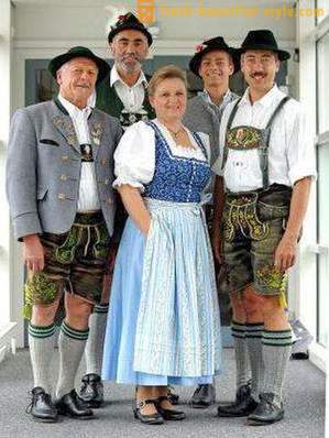 Pakaian kebangsaan Jerman untuk wanita, lelaki dan kanak-kanak. pakaian etnik