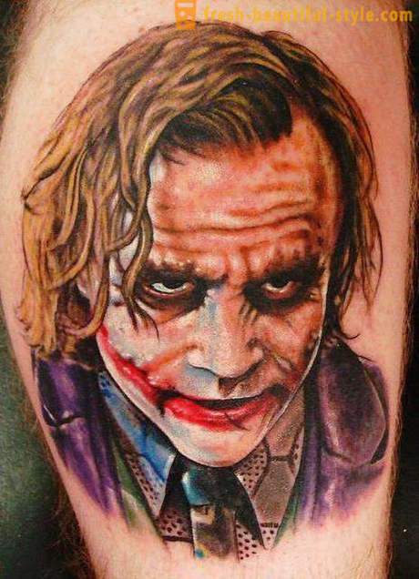Joker Tattoo: simbol dan gambar