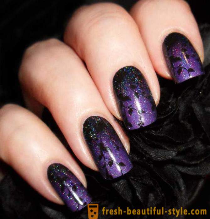 Bagaimana untuk membuat manicure ungu bergaya: panduan langkah demi langkah