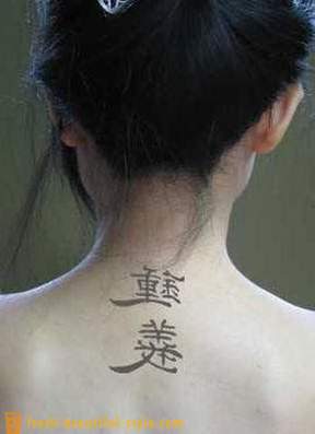 Aksara Cina: Tattoos dan maksudnya