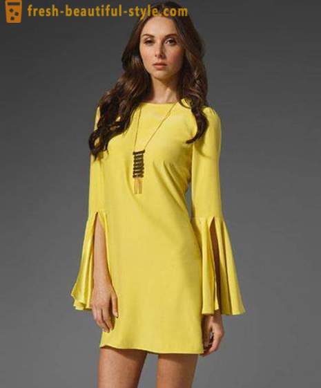 Pakaian kuning: pilihan untuk musim bunga dan musim panas