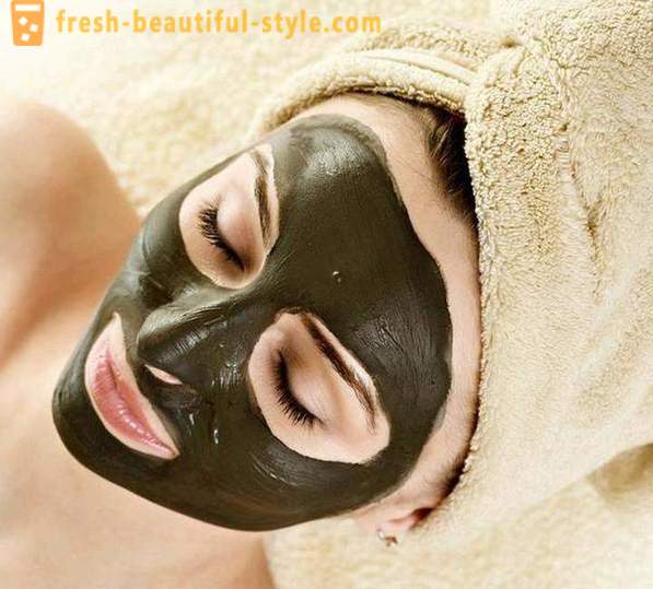 Clay topeng muka. tanah liat kosmetik untuk penjagaan kulit
