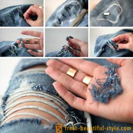 Fesyen Tips: Bagaimana untuk membuat lubang dan melecet pada seluar jeans beliau?