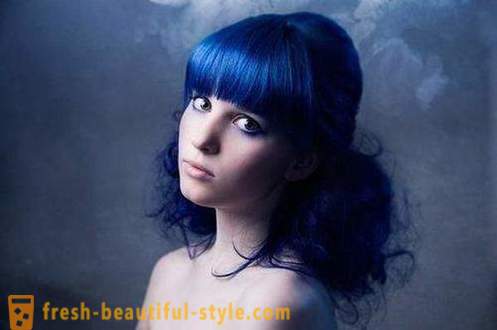 Blue warna rambut: bagaimana untuk mencapai warna yang benar-benar cantik?